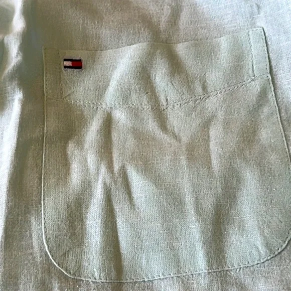 Tommy Hilfiger linen and cotton blend button down - Picture 5 of 5